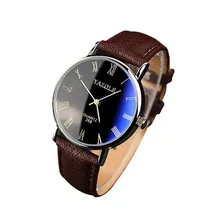 Watches Men Luxury Fashion Faux Leather Mens Quartz Analog Watch Men Business Watches Male Wristwatch relogio masculino relojes
