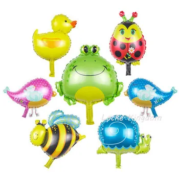 

Lucky 50pcs/lot 20*50 cm Cartoon Animal Mini Balloon Baby Shower Ballon Foil Air Balloons Birthday Party Decoration Globos Toys