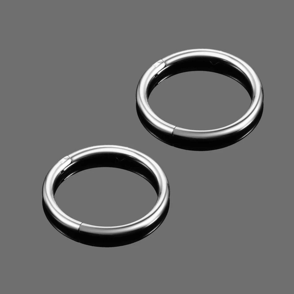 10Pcs Wholesale Titanium Piercing Segment Ring Septum Clicker Helix Conch Daith Pircing Nose Hoop Earrings Body Piercing Jewelry