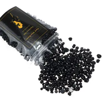 

50g No Strip Depilatory Hot Film Hard Wax Pellet Waxing Bikini Hair Removal Bean Black 2AU3