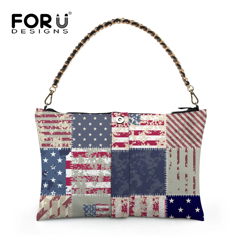 New Fashion Women S British Style Union Jack Uk Flag Leather Handbag High Quality Women Chain Handbag Designer Uk Usa Flag Print Shoulder Bags Brand Casual Tote Female