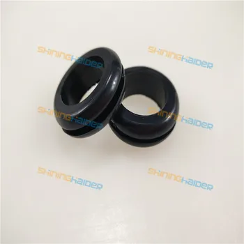 

200pcs Asian type inner diameter 22mm opening hole 29mm black natural rubber grommets ring protective grommets rubber bushing