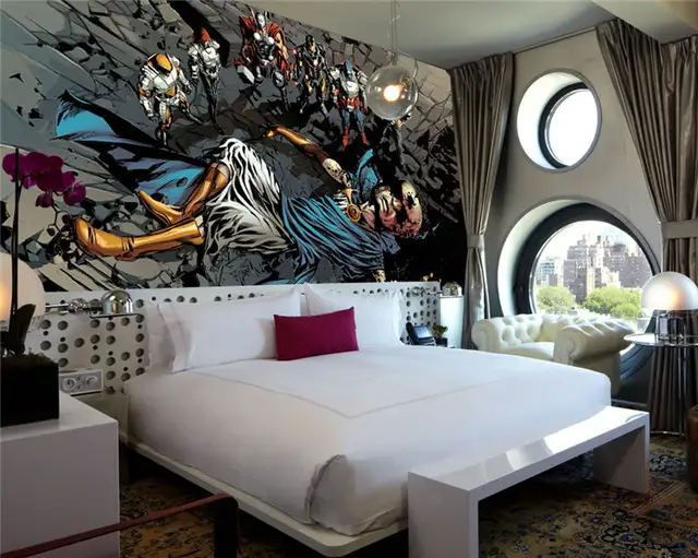 Justice League Photo Wallpaper Superhero Wall Mural Custom