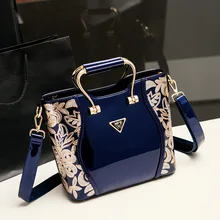 Новые дизайнерские высококачественные женские сумки из лакированной кожи, модные сумки с вышивкой и пайетками, сумки через плечо, деловые сумки