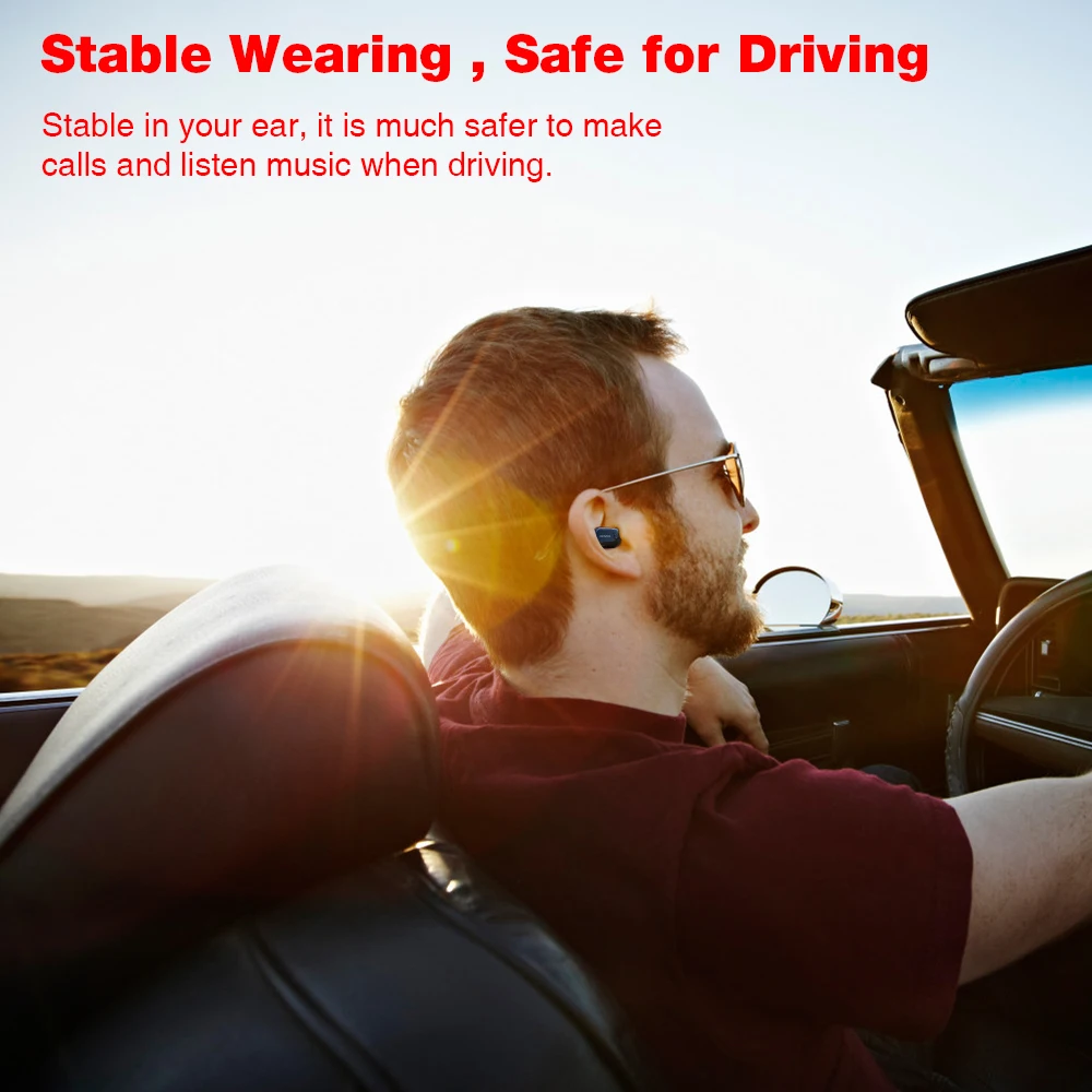 UCOMX Mini Bluetooth Earphone Wireless Earbud In-Ear Monitor Single Wireless Earphone with Mic Handsfree Earpiece for Smartphone