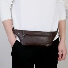 Модная мужская водонепроницаемая поясная сумка с карманом, деловая официальная сумка для путешествий, простая сумка на плечо из искусственной кожи