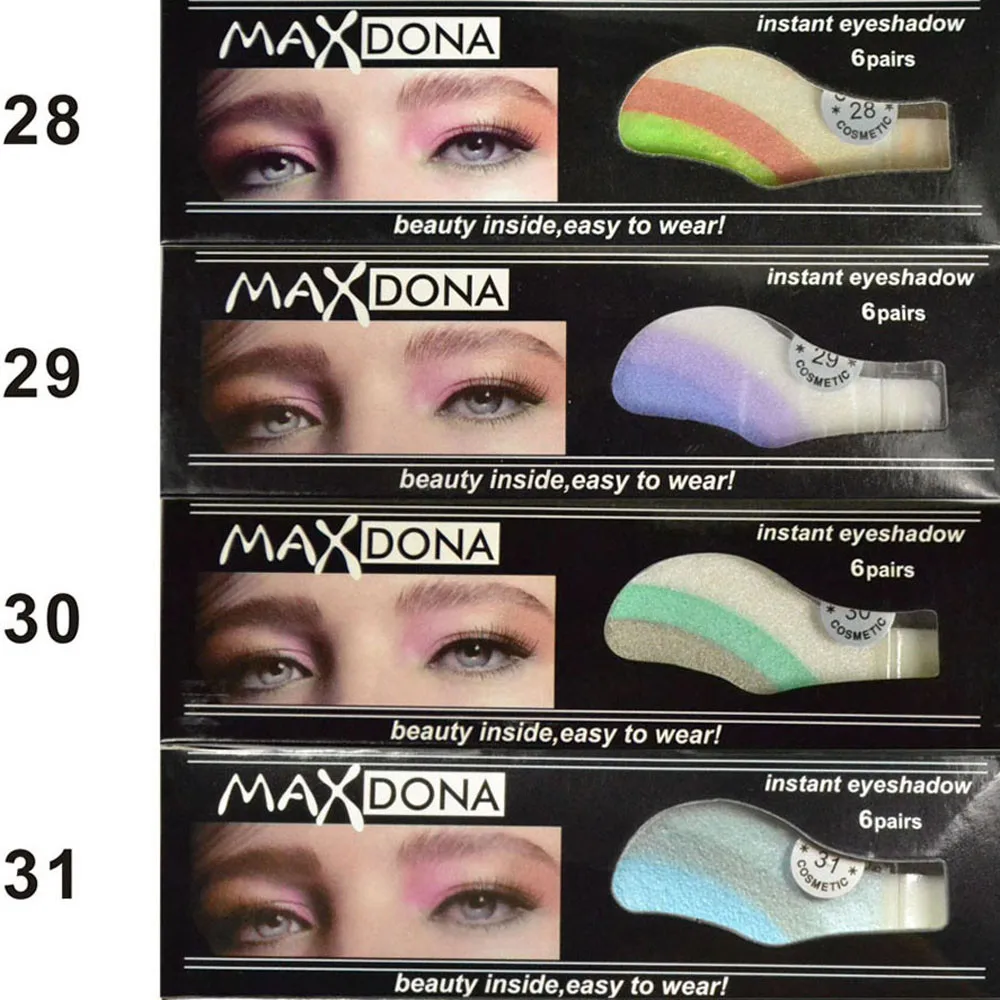 

#5001 Fashion High Quality 6 Pair Instant Eye Shadow Temporary Makeup Eye Tattoo Stickers