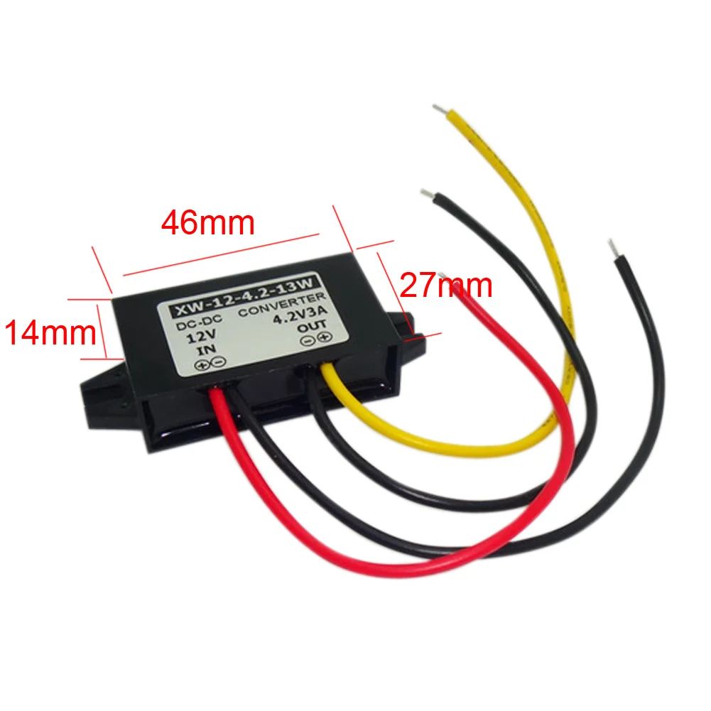 DC Buck адаптер 12 В (6-22 В) до 4.2 В 3A 13 Вт Питание конвертер шаг Подпушка Регулятор модуль для кондиционирования воздуха