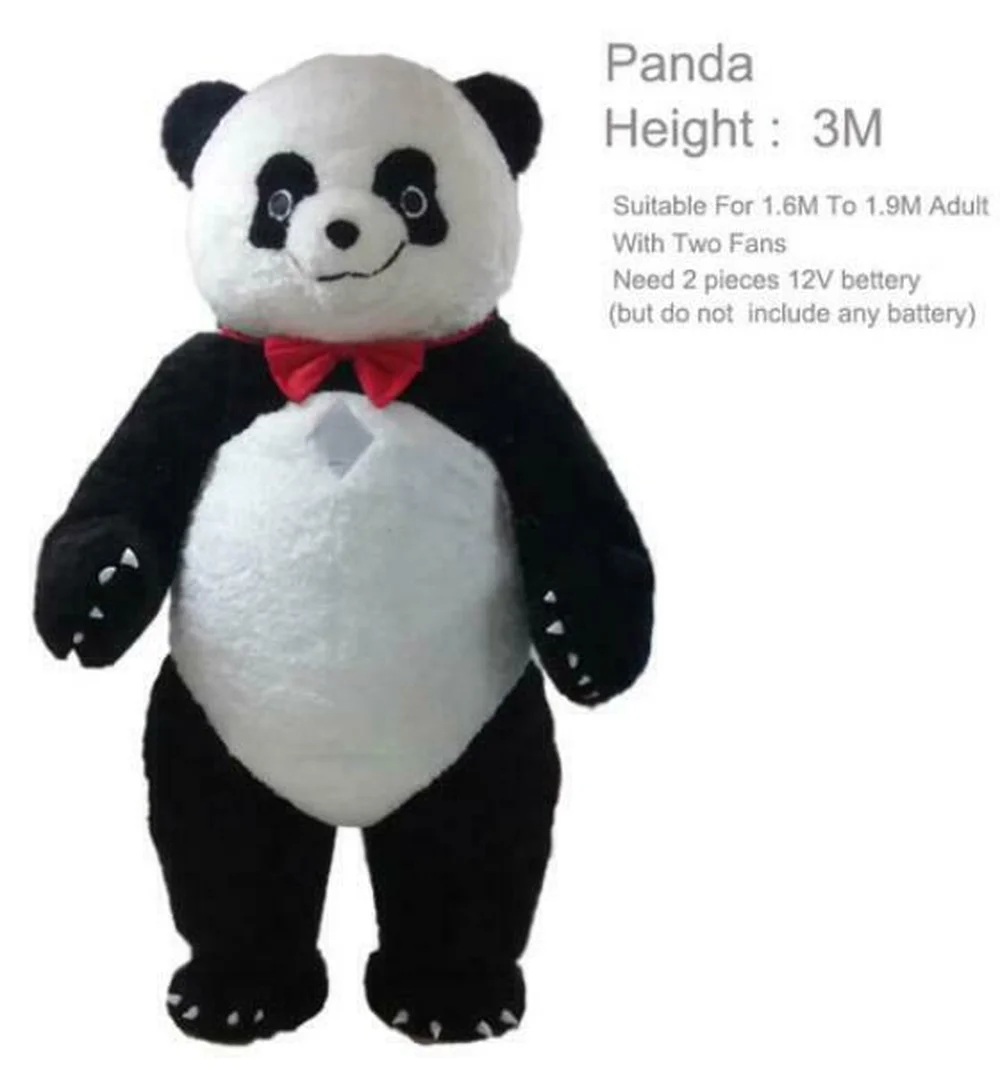 

New Inflatable Panda Bear Mascot Costume Suits Cosplay Party Game Dress Outfits Clothing Advertising Carnival Christmas Easter