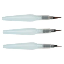 3 шт водяная щетка резервуар для воды для акварельной живописи водорастворимые карандашная щетка Ручки Маркеры твердые цвета или порошковый пигмент