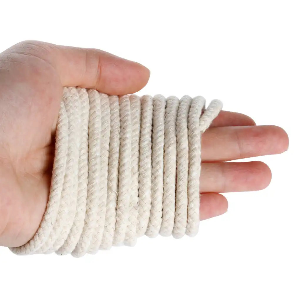 33 ft Braided Cotton Core Candle Making Wick For Oil Or Kerosene Lamps 4mm Shefii 10M 33 ft Braided Cotton Core Candle Making Wick For Oil Or Kerosene Lamps 4mm Shefii 10M