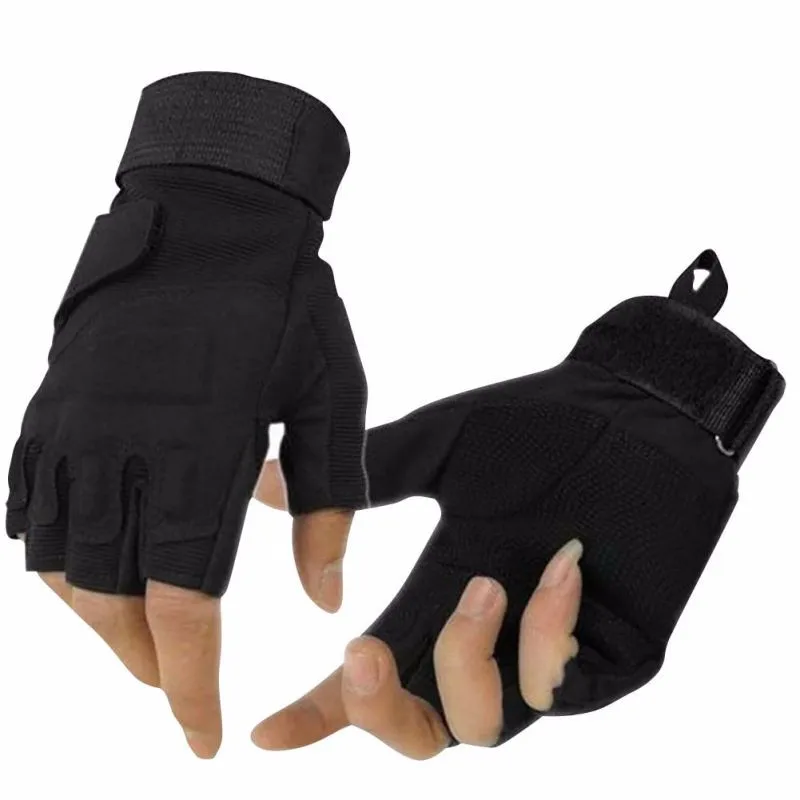 Cycling Winter Windproof Sports Fingerless Hunting Military Tactical Sports Gloves