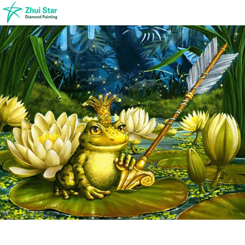 

New product square full drill diamond painting square diamond embroidery animal frog