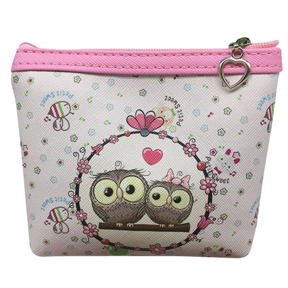 Cute Coin Purse Women Owl Wallet Leather Pouch Card Holder Clutch Handbag Female Money Bag Girls ...