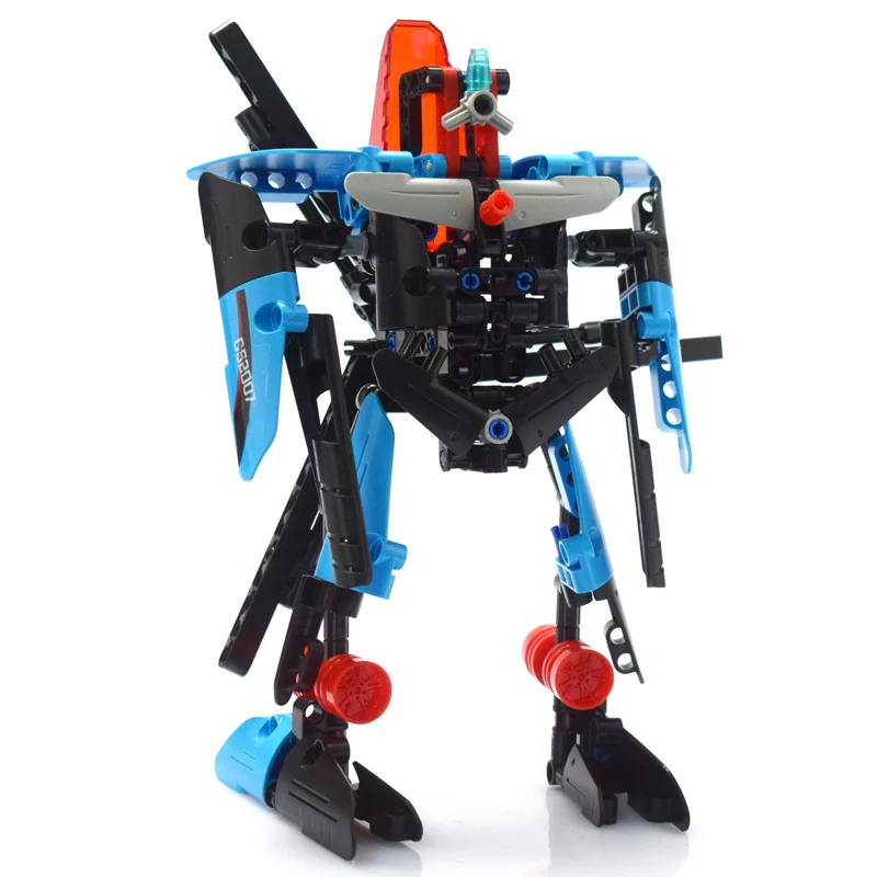 

Technic Series Pull Back Deformation Helicopter Building Block Best DIY Toy Compatible with LegoINGlys Educational Toy 275 Pcs
