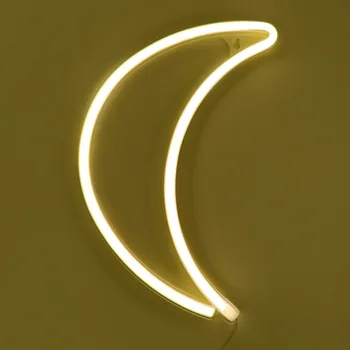 

TONGER LED Neon Sign Christmas GIFT 2019 Moon Colorful Moon Led Neon Sign Light Kids Room Night Lamp Home Wall Xmas Party bags
