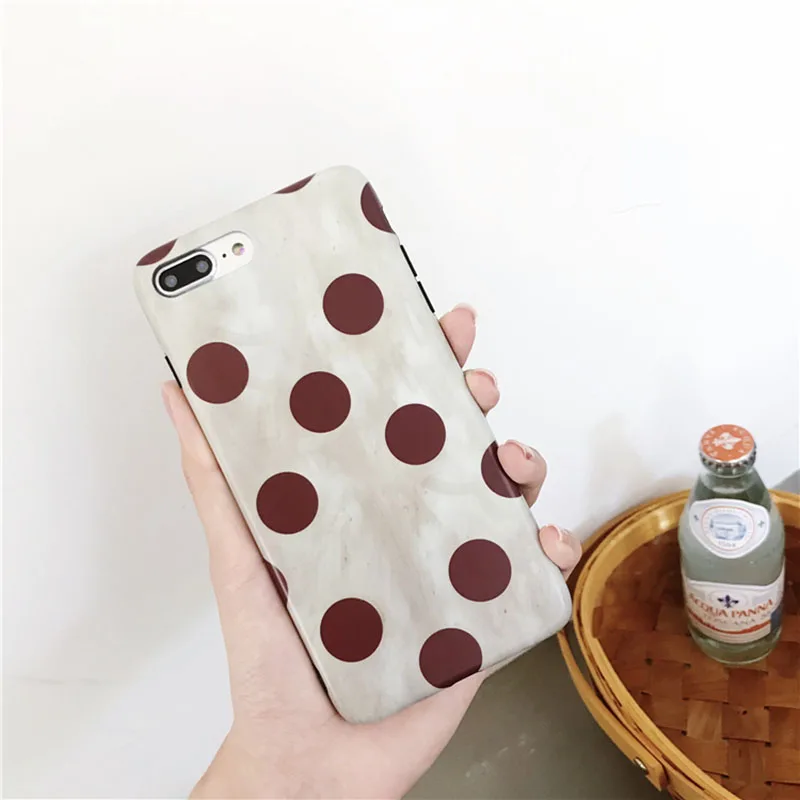 

Retro wave dot pattern Phone Case For iphone X Soft TPU Cover For iphone 7 6 6s 8 plus Case Fashion Cute Smooth Protect Cases