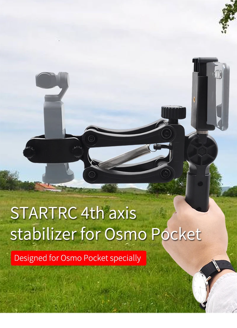 OSMO Карманный ручной карданный шарнир аксессуары 4 оси Ручной Стабилизатор gimbal и зажим для смартфона для DJI osmo Карманная камера Gimbal