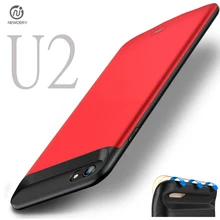 NEWDERY RU/USA U2 внешний Магнитный ТПУ бампер запасной внешний аккумулятор зарядное устройство чехол для iPhone 6 6S 7 8 Plus