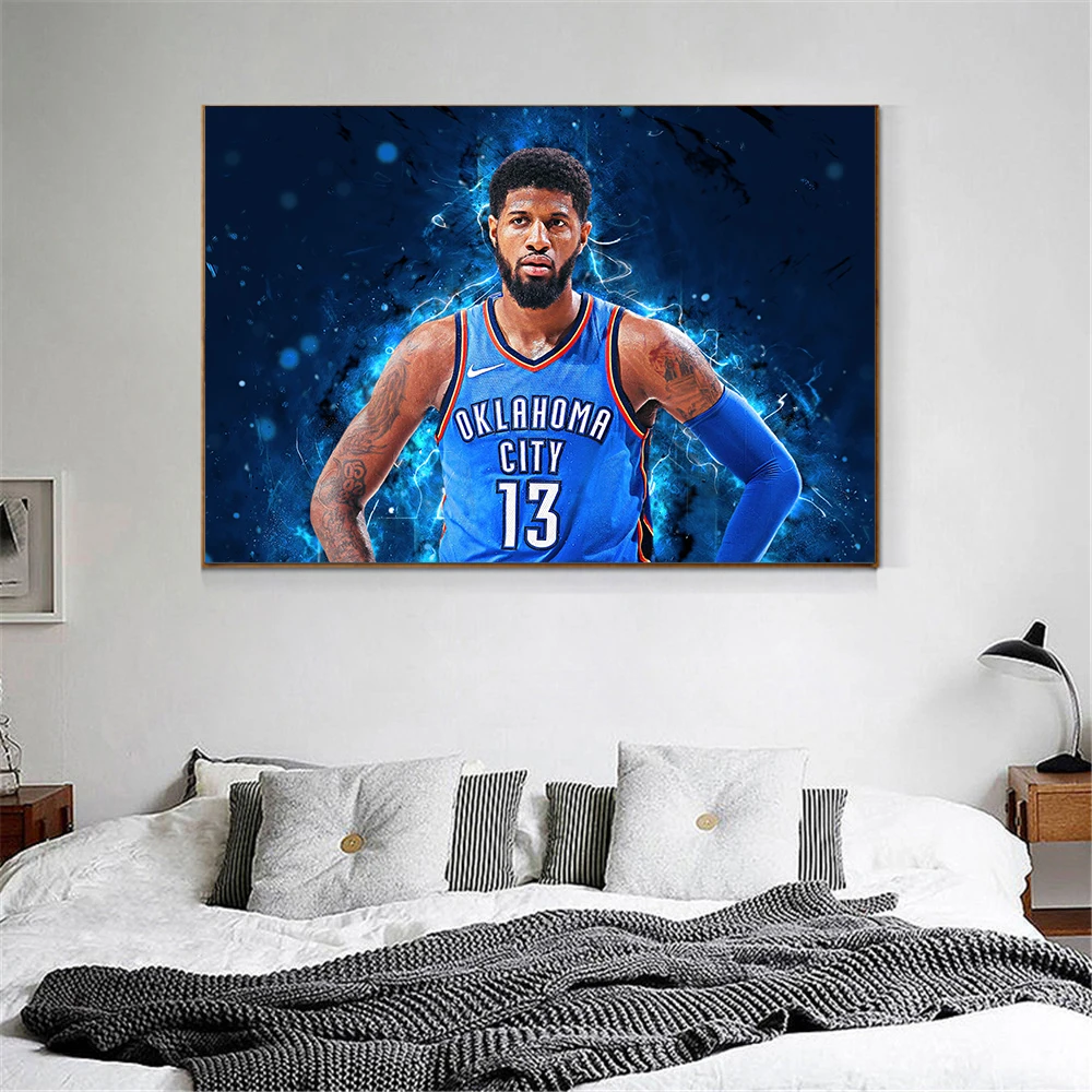 

George Curry Westbrook James Bebron Poster Harden Thompson Basketball Art Sport Canvas Modern Minimalist Living Room Decoration