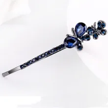 1 шт. модная бабочка с кристаллами заколки-пряжки для волос шпилька для женщин подарок