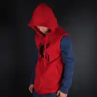 Unisex 2017 Spiderman Homecoming Cosplay Coat Hoodie Spiderman Peter Parker Hoodie Zipper Men's Sweater Halloween Costume