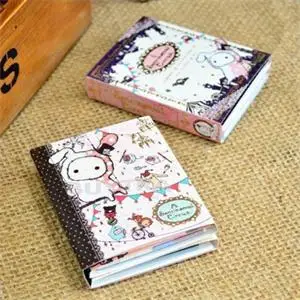 1Pcs 6 Fold Sticky Note Pad Notebook Cute Students Noting Paper  Kawaii Sentimental Circus Rabbit Notepad Memo pad  Wholesale