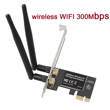 

WIFI PCI-E Network Card 2.4GHz lan card 300Mbps Receiver PCI Express lan card pcie Network Card Adapter For Computer Desktops PC