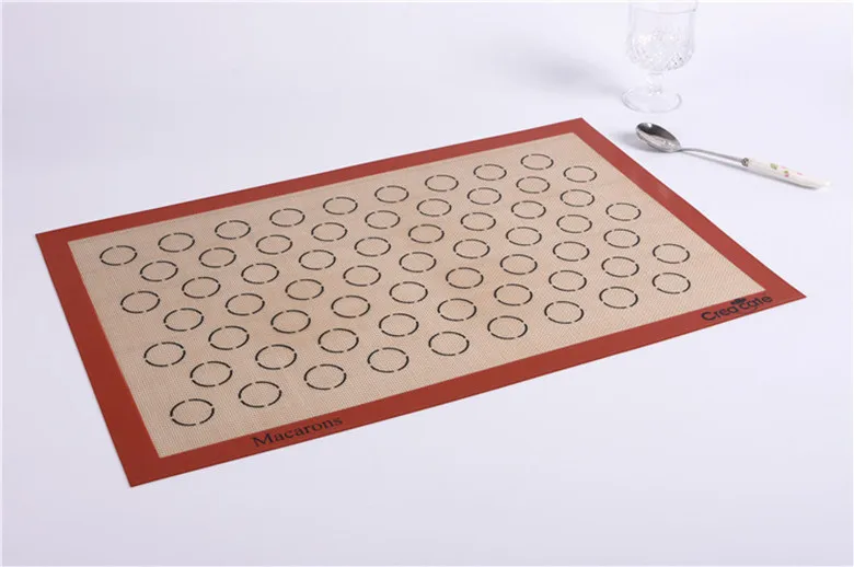 

14.56X22.4 INCH Large 63-Cavity Macaron Macarron Bakeware Pastry Baking Sheet Oven Liner Mat Cake Mold FDA certific