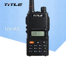 1 шт.) черный KSUN переносной радиоприемник UV-K5 двухдиапазонный UHF 400-520MHZ fm-радио двухсторонняя рация