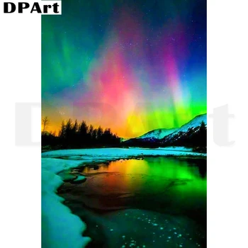 

Diamond Painting Full Square/Round The Splendid Aurora Drill 5D Daimond Embroidery Painting Pearl Cross Rhinestone Painting L370