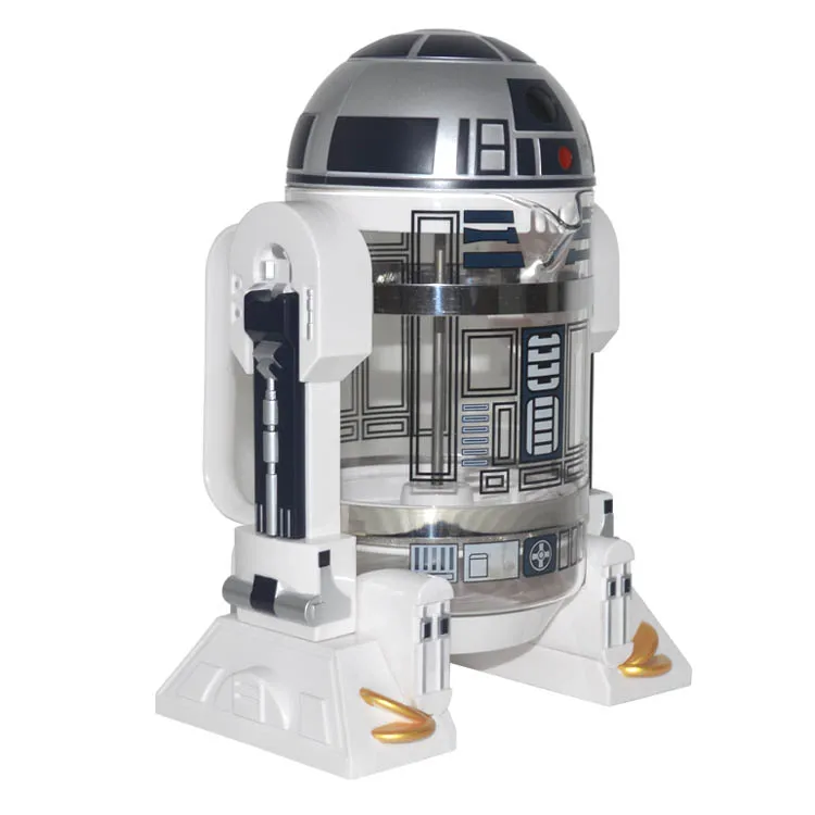 Бытовой ручной удар кофемашина Звездные войны R2-D2 кофе пресс-горшок Перколятор мини-кофемашина изоляционный горшок 1 шт