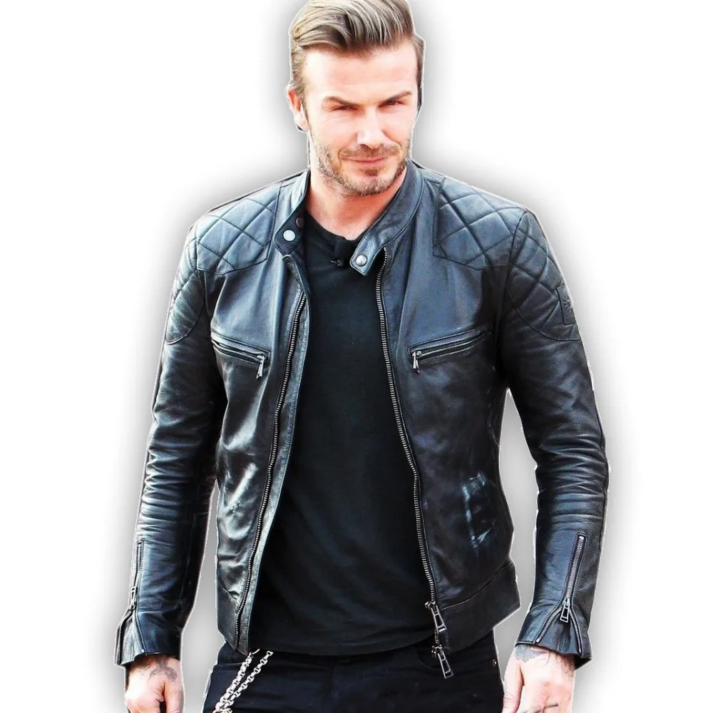 

DHL Free shipping.winter warm plus size Brand classic men 100% sheep leather Jackets men's genuine Leather slim jacket.