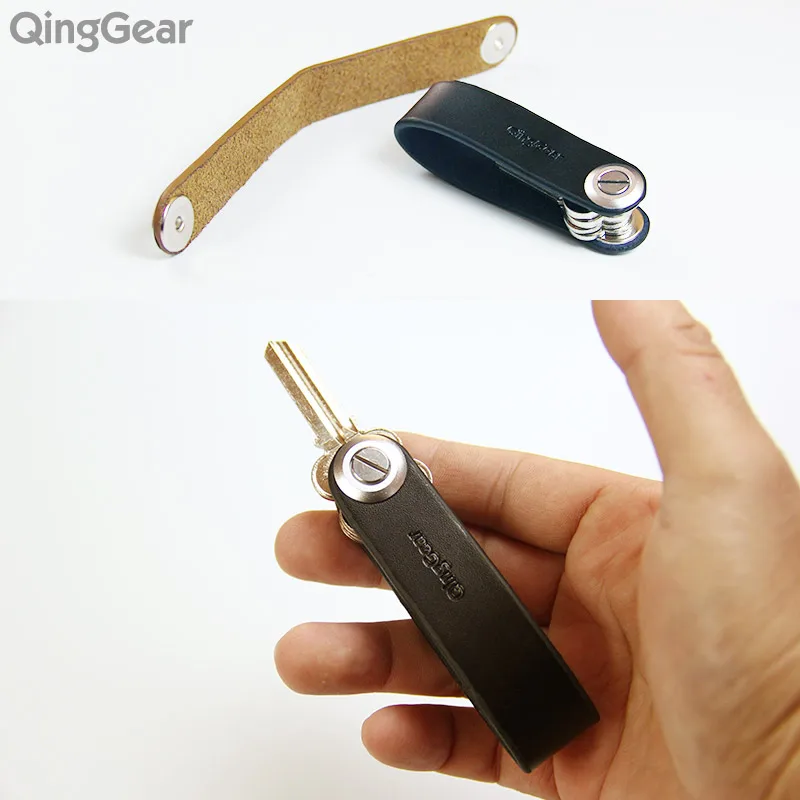 Кожаный Автомобильный держатель для ключей QingGear Lkey органайзер ручной работы