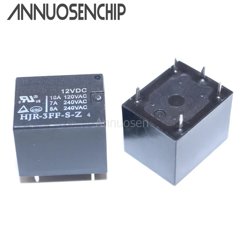 Relé De 10 Piezas, HJR 3FF S Z, 5VDC, 12VDC, 24VDC, DC5V, DC12V, DC24V