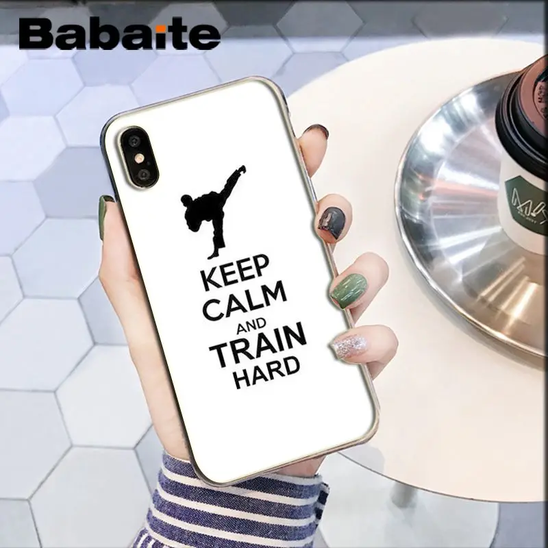 Babaite sport taekwondo прозрачный мягкий чехол для телефона Apple iPhone 8 7 6 6S Plus X XS MAX 5 5S SE XR мобильный чехол - Color: A13