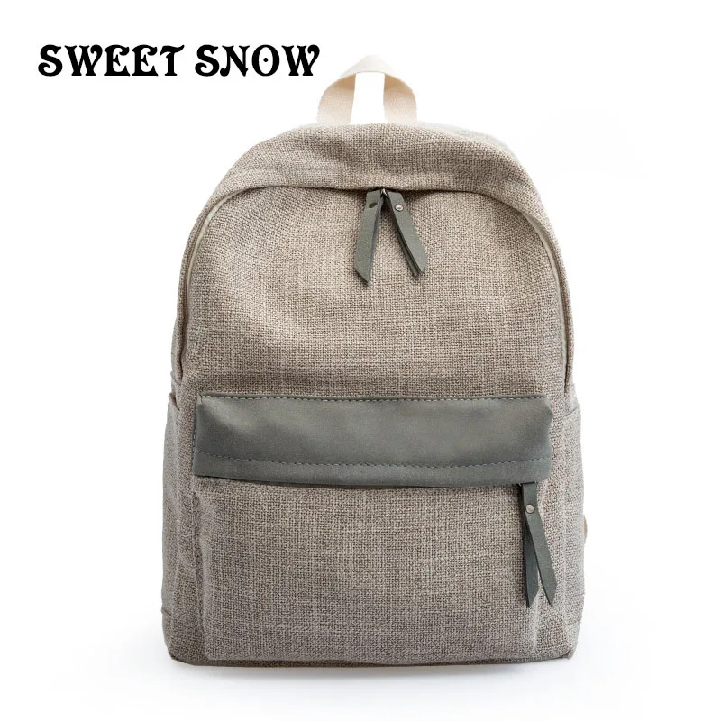 

SWEET SNOW 2019 New Summer Girl Ladies Backpack Wild Casual Pop Female Backpack Multicolor Zipper Woman Backpack