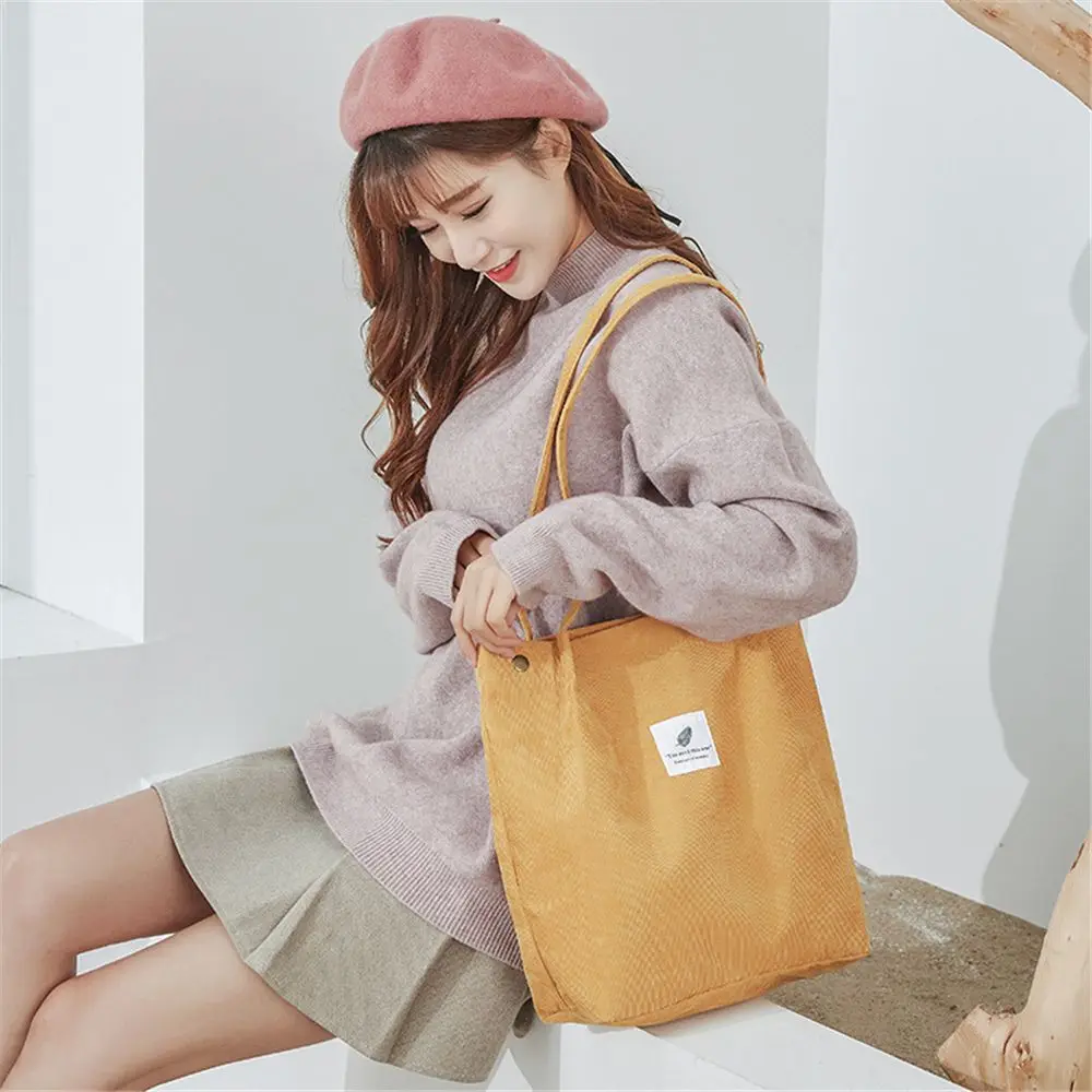 

Women Girl Canvas Shopping Market Tote Bag Large Capacity Handbag Shoulder Bag