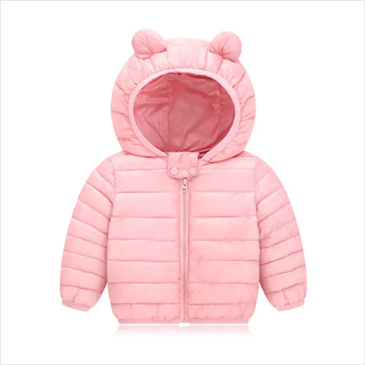 Fanfiluca Toddler Coat Black Hooded Warm Winter Coat Girls Cotton Waistcoat Infant For Baby Boy Jacket Kids Parka Outerwear002