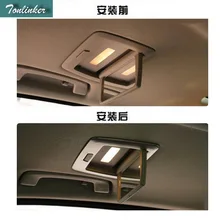 Tonlinker 1 шт. DIY нержавеющая сталь сзади макияж зеркало свет коробка чехол наклейки для Bmw 3 5 7 I СЕРИИ интимные аксессуары