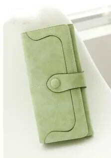 ETONTECK женские кошельки Vegan Кожа 17 слотов для карт держатель для карт Длинные Большой Двойные кошелек женский, клатч сумка женская Роскошный кошелек - Цвет: Зеленый