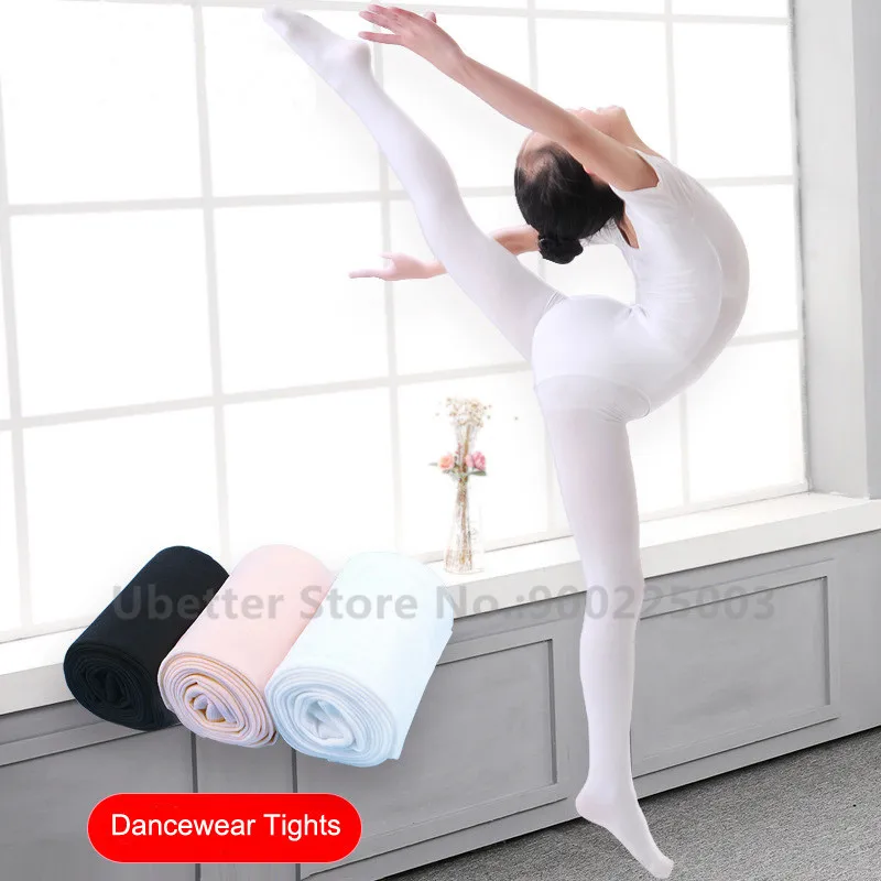 

Professional Ballet Tights for Kids Children Girls Women Velvet Stretch Footed Gymnastics Pantyhose Stockings 80D DT001