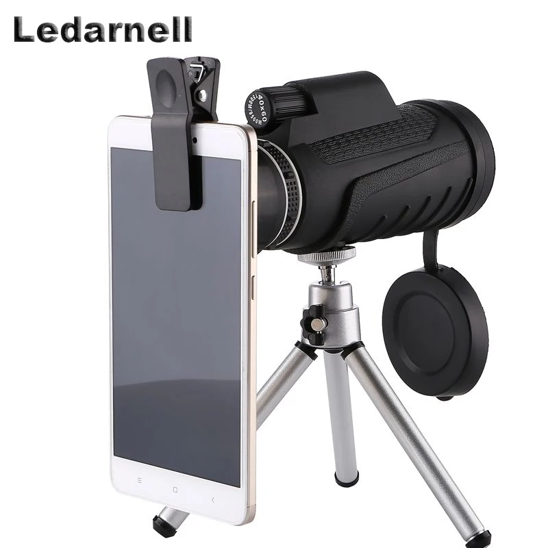 Ledarnell أحادي 40x60 قوي مناظير تقريب عالية الجودة كبيرة يده تلسكوب العسكرية HD المهنية الصيد Ledarnell أحادي 40x60 قوي مناظير تقريب عالية الجودة كبيرة يده تلسكوب العسكرية HD المهنية الصيد