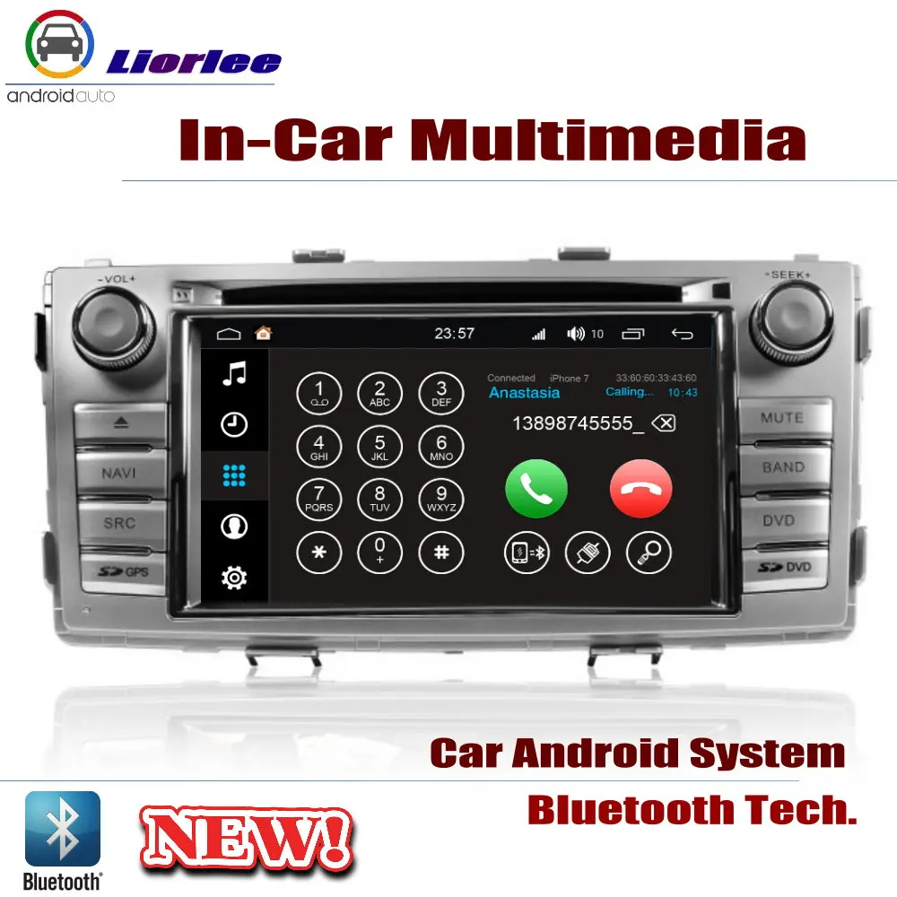 Для toyota innova(AN60) 2012~ автомобильный Android-навигатор навигации dvd-плеер радио стереоусилитель BT USB SD AUX WI-FI Экран мультимедиа
