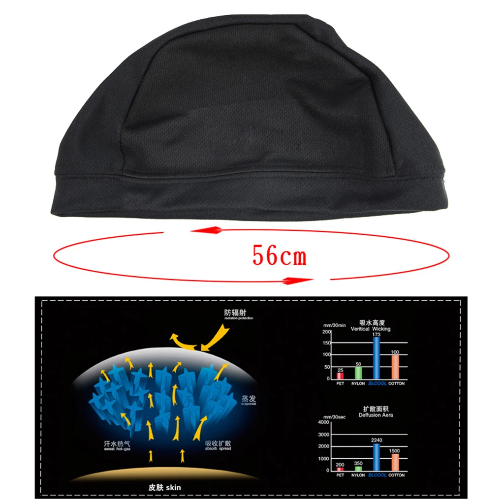 Быстросохнущая шапочка для защиты от пота шлем подкладка с черепом стиль черный мягкий для мотоцикла велосипед всадник