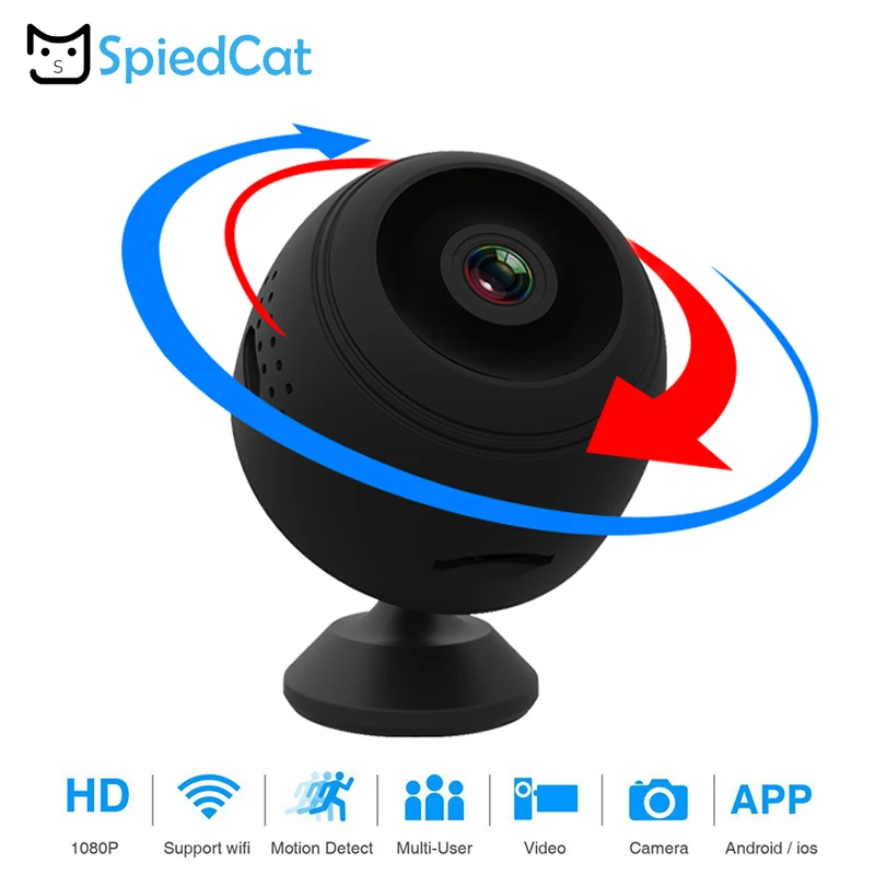 Wifi мини камера 360 градусов 1080 P HD видео мобильный мониторинг сети наблюдения Смарт
