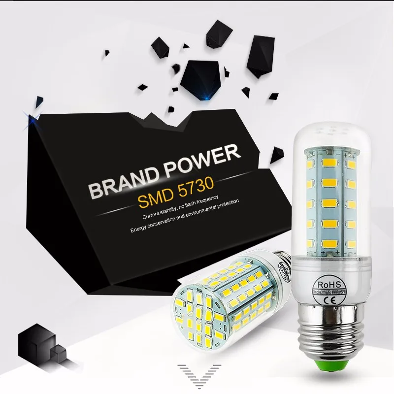 

E27 E14 110V LED Lamp 5730 SMD Corn Light LED Bulb 24 30 42 64 80 89 108 136 Leds Lamp Bombillas Bulbs Lampada Ampoule Spotlight