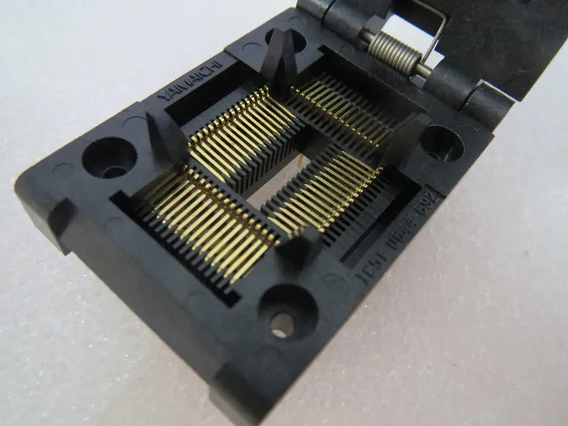 Adaptador de Banco de Ensaio Clamshell Yamaichi Chip Aplicável Espessura 1.6-3.2 mm Assento Queimando ic Soquete Ic51-0644-692 Qfp64 - Tqfp64 7 High Quality Computador e Escritório