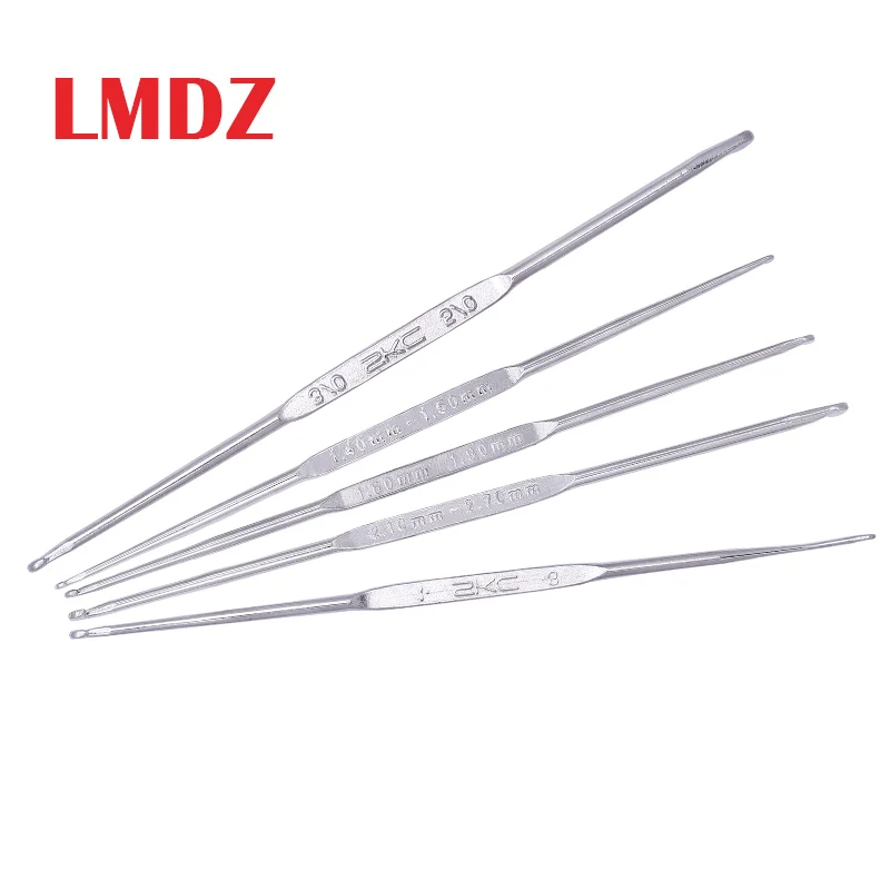 LMDZ набор спиц для вязания крючком 5 шт. двусторонний Ferroalloy сверхтонкий игл сделай