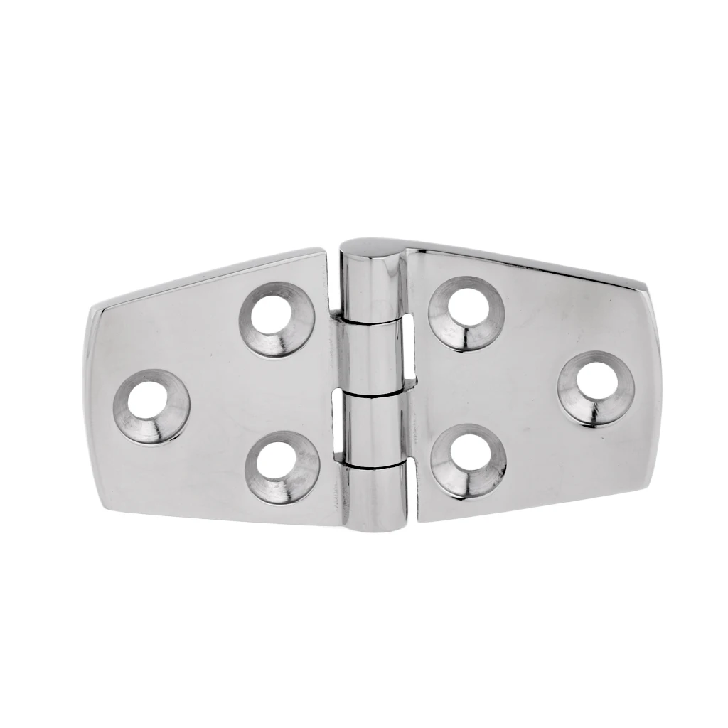  2pc Stainless Steel 316 Marine Hardware Casting Hinge Door Hinge for Boat Yacht RV 76x38MM